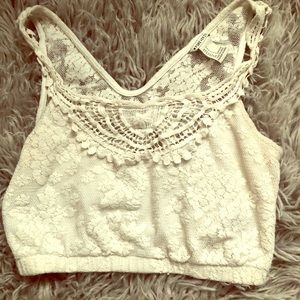 Lace crop top